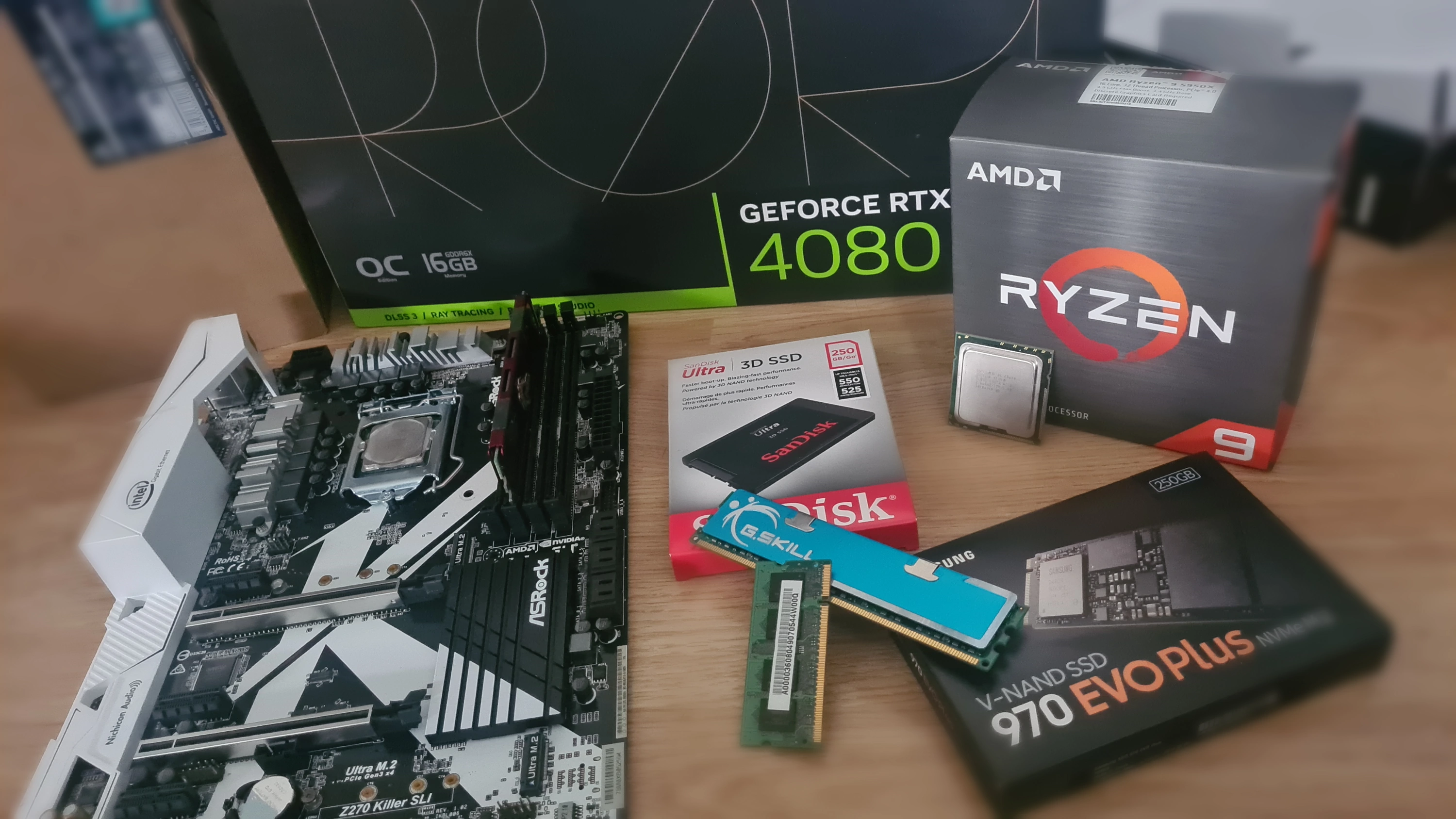 Mise à niveau PC gamer custom ordinateurs avec des composants adaptés et rapides